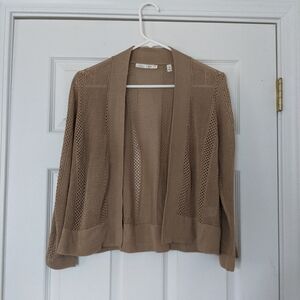 Cyrus Tan Crochet open knit cardigan size m